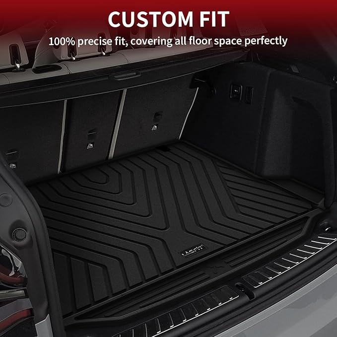 LASFIT Cargo Mat Fits for BMW X3 2024 2023 2022 2021 2020 2019 2018, Custom Fit TPE All Weather for BMW X3 M /M40i/30i/M Competition Trunk Mats Liner, Black (Don't Fit X3 30e)