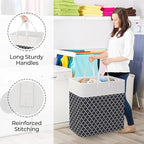 StorageRight Laundry Basket Hamper Large Collapsible Laundry Hamper with Easy Carry Handles，Freestanding Clothes Hampers for 