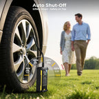 Tire Inflator Portable Air Compressor, 150 PSI Portable Tire Inflator for Car with Digital Gauge, Air Pump for Inflatables with LED & Auto Shut-Off, Ideal for Car, Motorcycle, Bicycle and Ball
