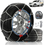 Snow Chains for Pickup Trucks & SUVs Off-road, Heavy Duty Quick Fit & Easy Installation Snow Tire Chains, Portable Reusable E