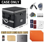5200°F Upgraded Fireproof Document Box & Fireproof Expanding File Folder, 2 Layer File Cabinet Organizer with Lock,Collapsibl