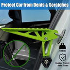 TOOENJOY Universal Fit Car Door Step, Foldable Roof Rack Door Step Up on Door Latch, Both Feet Stand Pedal Ladder, Easy Access to Rooftop for Most Car, SUV, Truck, Max Load 400 lbs(Green