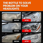 Ogas Headlight Restoration Polish, Car Headlight Restoration Kit for All Vehicles That Restores Clarity, Removes Yellowing & 