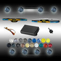 New Features Forward and Reverse Parking sensors, Option to Measure Distance in inches, bidirectional Display Option, and Customizable Digital Direction 18 Color Probes to Choose from(Livid Grey)