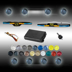 New Features Forward and Reverse Parking sensors, Option to Measure Distance in inches, bidirectional Display Option, and Customizable Digital Direction 18 Color Probes to Choose from(Livid Grey)