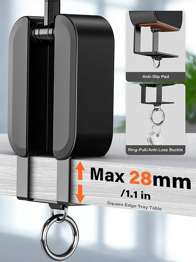 A2C 3-in-1 Magnetic Phone Holder for Gym, [20x N52] Strong Magnets Attach to Metal Surface, Portable Phone Mount for Garage Gym/Travel with Tray Table Clamp, Home Gym Accessories for Men Women Gifts