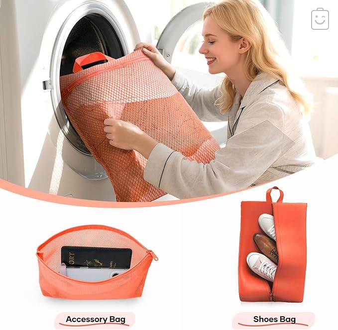 Veken 9/11 Set Compression Packing Cubes for Travel Essentials,Compressible Expandable Large Luggage Suitcase Organizer Bags 
