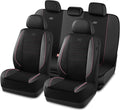 Skechers Air-Cooled Memory Foam Seat Covers,Mesh Thick Car Seat Covers,Piping Leather Car Seat Cover,Airbag Compatible,Automo