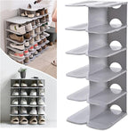 6-Tier Narrow Shoe Rack for Small Entryways, Space-Saving Adjustable Stackable Shelves, Free Standing Shoe Organizer for Clos