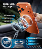 Wigoo Vacuum Magnetic Phone Holder for Car for Magsafe [80LBS Suction & 3000gf Magnetic] 360° Adjustable Car Phone Mount, for iPhone 17 Pro Max 16 15 14 13 12 Air Plus, Gray