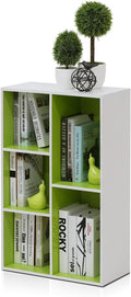 Furinno LUDER Book Shelf, 5-Cube Bookshelf, Reversible Bookcase, 9.4 x 19.5 x 31.5, Easy Assembly, for Living Room, Bedroom, 