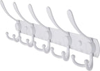 Dseap Wall Mounted Coat Rack - 5 Tri Hooks, Heavy Duty, Stainless Steel, Metal Coat Hook Rail for Coat Hat Towel Purse Robes 