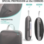 Compression Packing Cubes for Travel, Bunnychill Portable Zipper Packing Cube for Cloting, Expandable Space Saver Storage Lug