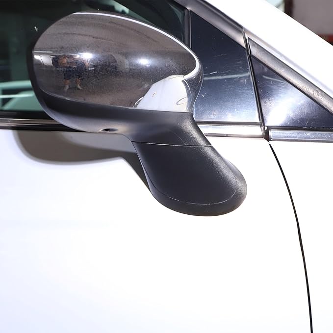1 Pcs Side Mirror Arm Cover,Left/Right Mirror Stem Cap,Fit for Fiat 500/Fiat 500 Convertible/Abarth 595/Abarth 695 735450654 735450655 0735642839,Car Mirror Cover Housing,Replacement (Right)