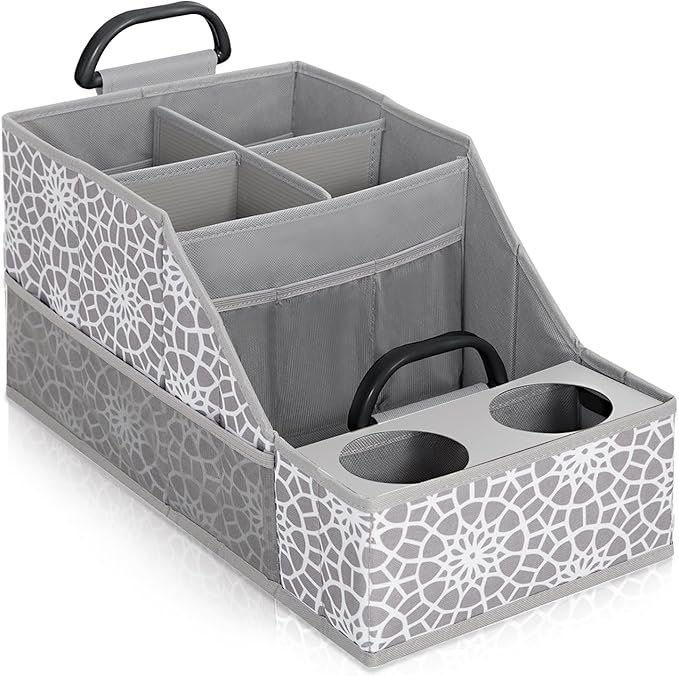 MULISOFT Car Seat Organizer- Backseat Car Organizer with 12 Storages Compartments and 2 Cup Holders, Organizers and Storage,