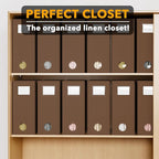 SpaceAid 12 Pack Bed Sheet Organizers and Storage, Foldable Sheet Organizer for Linen Closet, Sheets Set Folder Keeper with W