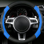 NBTEPEM Customized Auto Car Steering Wheel Cover for Honda Accord, Civic, CR-V, HR-V, Pilot, Microfiber Leather Sport Steerin