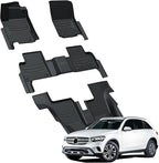 LASFIT Floor Mats Fit for Mercedes Benz GLS 2017-2019 350d / 450/550 / 63 AMG, GL 2013-2016 350/450 / 550/63 AMG, All Weather TPE Floor Liners for GLS 2013-2019 Car Mats, 1st & 2nd & 3rd Row