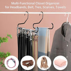 Mkono Hat Organizer for Baseball Caps Metal Hat Rack for Closet Hat Hangers Baseball Cap Holder Hat Storage Organizer Holds 4