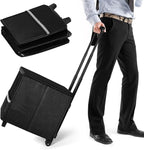 Fireproof File Box with Wheels, Collapsible Rolling Fireproof Document Bag with Lock, Fireproof Box with Handle & Casters, Mo