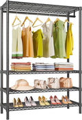 VIPEK V1 Plus Heavy Duty Clothes Rack with Shelves - 4 Tiers Adjustable Height | Holds Up to 540lbs | Perfect for Small Space
