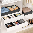 DIMJ Drawer Organizer Clothes - 20 Pack Closet Drawer Organizer Bins for Baby Clothes Storage, Fabric Dresser Organizer for N