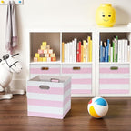 13x13x13 Storage Cube Bins, Foldable Storage Cubes Cubby Baskets Organizer Cloth Bins for Cube Storage Organizing Shelf Close