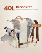 LOVEVOOK Travel Backpack for Women & Men 40L,Airline Approved Carry On Backpack Travel Essentials,TSA Carry on Luggage,Waterp
