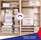 Cube Vacuum Storage Bags, Space Saver Bags, Decorative Totes with Cubic Vacuum Compression Seal Bags for Clothing & Bedding. 