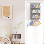 Homsorout Over the Door Hat Rack - 3-Layer Design Hat Organizer Holds 30-36 Hats with 10 Hooks, Ideal Hat Rack for Door, Over