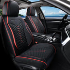 Coverado Car Seat Covers, Front Seat Cover, Waterproof Nappa Leather Seat Covers for Cars, 2 Pack Car Seat Protectors, Driver