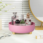 Anyoifax Makeup Perfume Organizer Tray 360 Degree Rotating Lazy Susan Skincare Lotion Organizer Spinning Cosmetics Storage fo