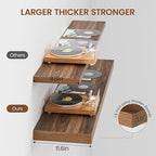Heimlove 48W x 12D Long Floating Shelf, 12 Inch Deep Floating Shelves for Wall Set of 2, Wood Shelves for Bedroom Living Room