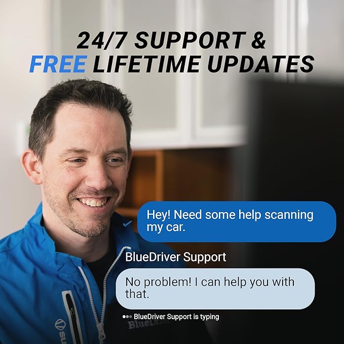 BlueDriver Bluetooth Pro OBDII Scan Tool for iPhone & Android - No Subscription Fee - OBD2 Car Scanner and Code Reader -