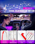 Car LED Strip Lights,72 LED Interior Strip Lights Dream Color RGB+IC with Smart APP Remote Control,Multicolor Footwell Under Dash Chasing Inside Light Kits Music Sync Mode,for Cars Truck ATV UTV