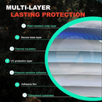 AUTOTEK Windshield Sun Strip for Tesla Model 3 2024-2026, 2 Ply Front Windshield Strip Tint Heat Blocker & UV Protection, Anti-Glare Precut Sunshade Window Tint Film, Car DIY Accessories