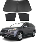 3PCS Car Window Shades Front Windshield Sun Shade Foldable Window Shade Custom Fit for Honda CR-V 2012-2016 Accessories Car Shades for Front Windows Anti-UV Rays Block Heat
