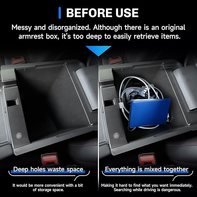 SXCY [Double Layer for 2025 2026 Ford Explorer Center Console Organizer Tray for 2025 2026 Ford Explorer Accessories Center Console Tray 2025 2026 Explorer Armrest Console Organizer Tray