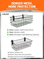AZUNO 4 Pack Slatwall Baskets Set, Heavy Duty Metal Slat Wall Accessories Wire Baskets, Hanging Storage Organizer for Garage,