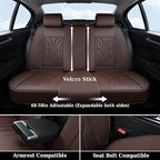 Coverado Car Seat Covers Full Set, Car Seat Protectors Leather Seat Covers for Cars, Automotive Seat Covers Car Accessories U