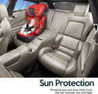 Zone Tech Rear Sun Stop Sunshade -Cling Window Cover, Sunlight, Glare and UV Rays Blocker, Protection Car Accessory