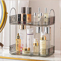 Aveniee Bathroom Counter Organizer Countertop, Makeup Perfume Shelf Storage, 2 Tier Skincare Cosmetic Tray for Dresser Vanity