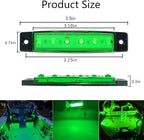 20 Pcs Rock Lights Green Strip Lights Wheel Fender Well Underglow Led Lights for Cars Exterior Side Marker for Truck Golf Cart Wrangler RV RV SUV Offroad
