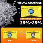 100g (12 Packs) Rechargeable Desiccant Packs for Storage, Color Indicating Silica Gel Desiccant Packets, Moisture absorbers