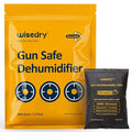 wisedry 200 Grams x 2 Packs Gun Safe Dehumidifier, Reusable Moisture Absorber for Gun Safes, Rechargeable Gun Safe Silica Gel