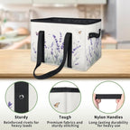 Reusable Grocery Bags Heavy Duty Shopping Bags Foldable Large Tote Bags with Long Handles & Hard Bottom