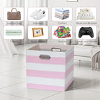 13x13x13 Storage Cube Bins, Foldable Storage Cubes Cubby Baskets Organizer Cloth Bins for Cube Storage Organizing Shelf Close