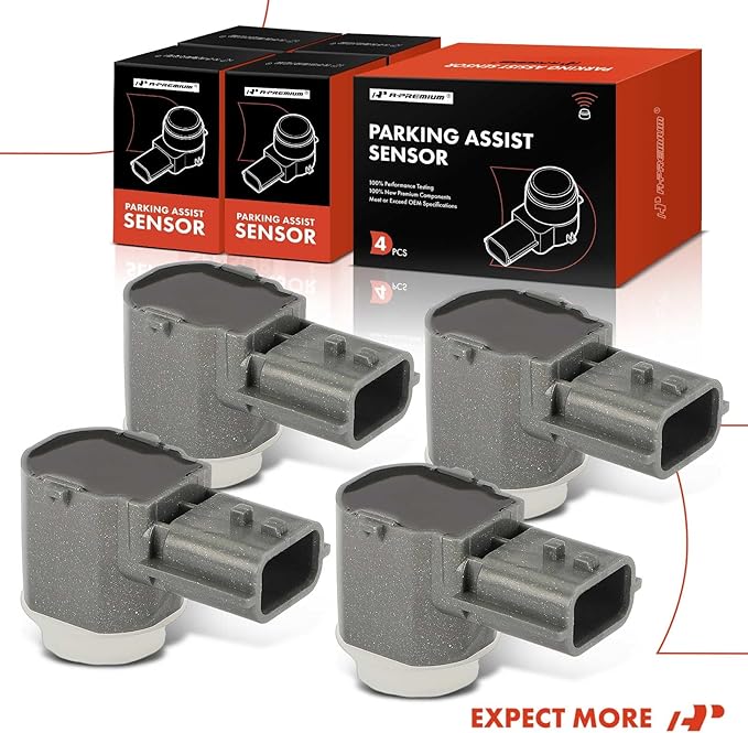 A-Premium 4-PC Reverse Backup Parking Assist Sensor Compatible with Select Nissan and Infiniti Models - Altima 2015-2018, Max