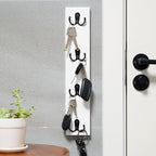 Yohsnor Vertical Wall-Mounted Key Holder – Stylish Entryway Hook Rack, Perfect for Narrow Spaces – Ideal Storage Solution for