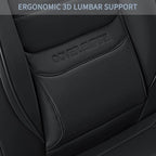 Front Car Seat Covers, 2Pcs Universal Leather Seat Covers for Cars, Full Coverage Waterproof Automotive Seat Covers, Breathab